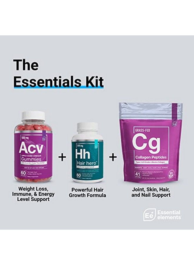 Hair Hero Powerful Hair Formula Healthy Hair Skin And Nails 5000 Mcg Biotin | 30 Day Supply