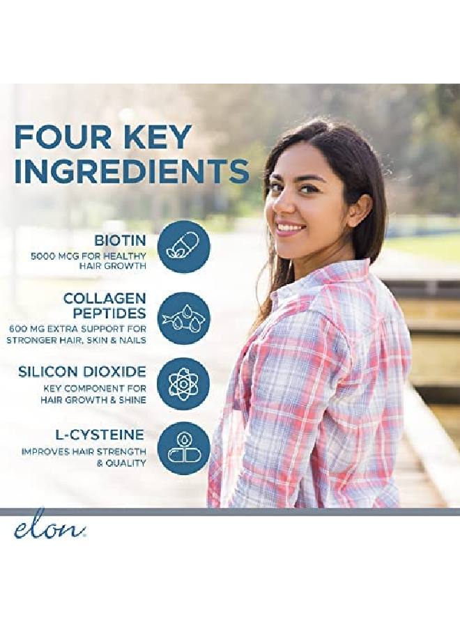 R3 Hair Growth Supplement For Women Hair Growth Vitamins W/Biotin & Collagen Peptides For Healthy Thick Hair Extra Strength Hair Growth Pills (60 Tablets)