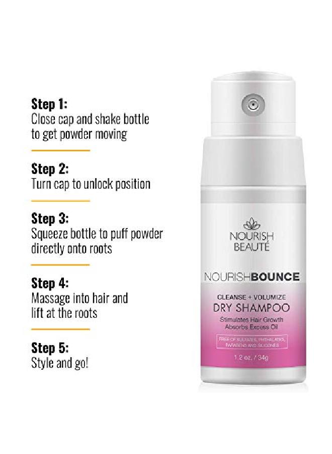 Dry Shampoo For Hair Loss That Promotes Hair Regrowth Volume And Thickening Clean Beauty With Rice Starch Antioxidants And Extracts For Men And Women 1 12Oz Bottle White