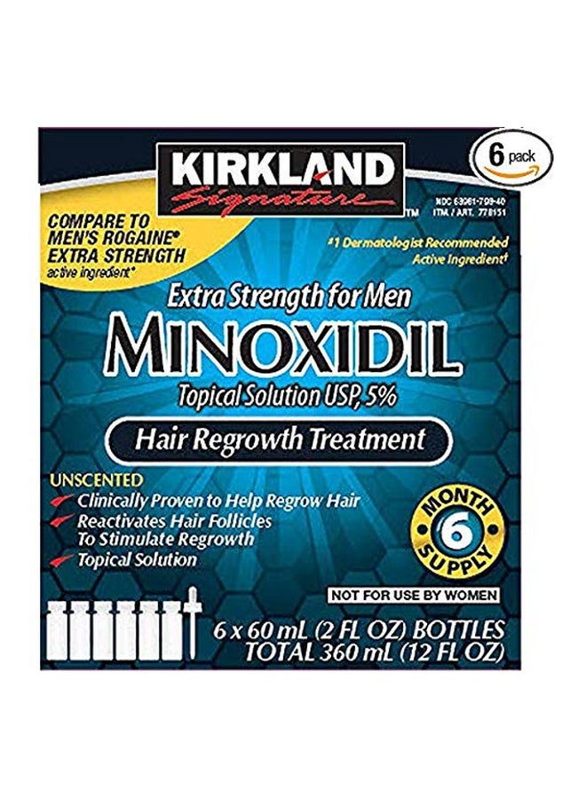 6-Piece Minoxidil Extra Strength Hair Regrowth