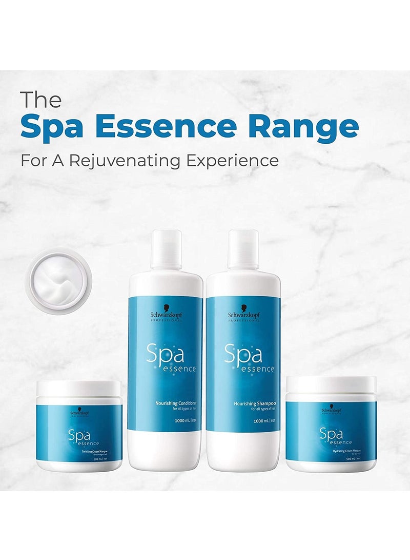 Schwarzkopf Professional Spa Essence Hydrating Masque | For Dry Or Dehydrated Hair | 500 Ml