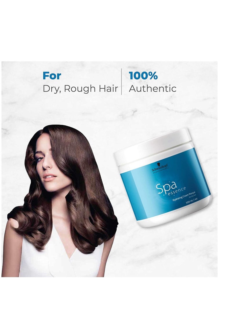 Schwarzkopf Professional Spa Essence Hydrating Masque | For Dry Or Dehydrated Hair | 500 Ml