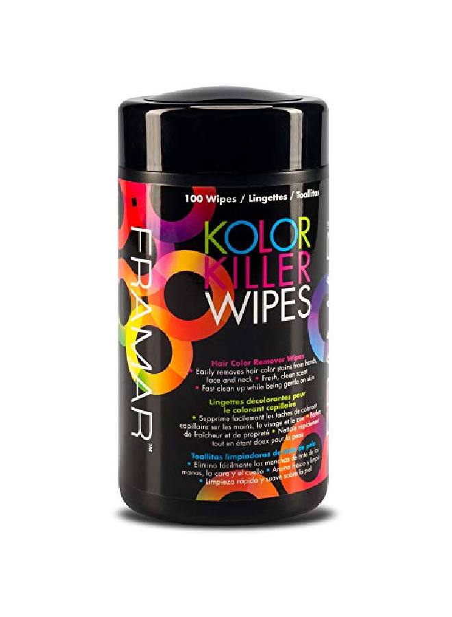 Kolor Killer Wipes Hair Dye Remover, Hair Color Remover Wipes Dispenser Of 100