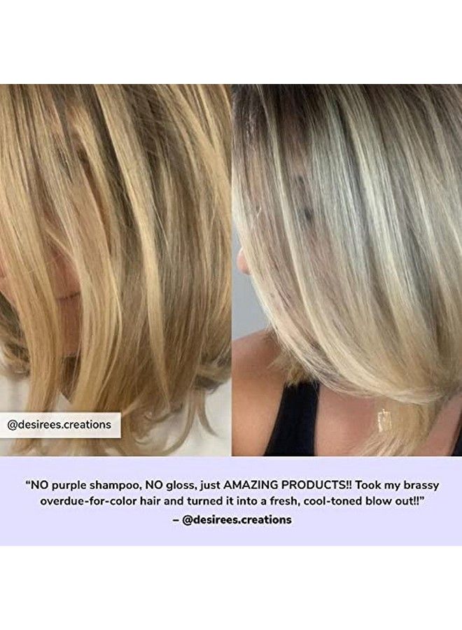 Color Control + Toning Foam For Blonde Hair Elites Orange And Brassiness; No Stains; No Alcohol; Purpletinted Leavein Toning Foam Lightens Hair In One Use; Silky Nocrunch Volume