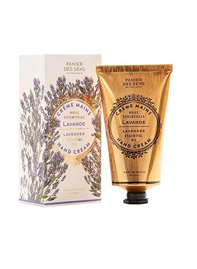 Lavender Hand Cream For Dry Hands With Olive Oil & Shea Butter Hand Lotion Made In France 97% Natural 26Floz/75Ml