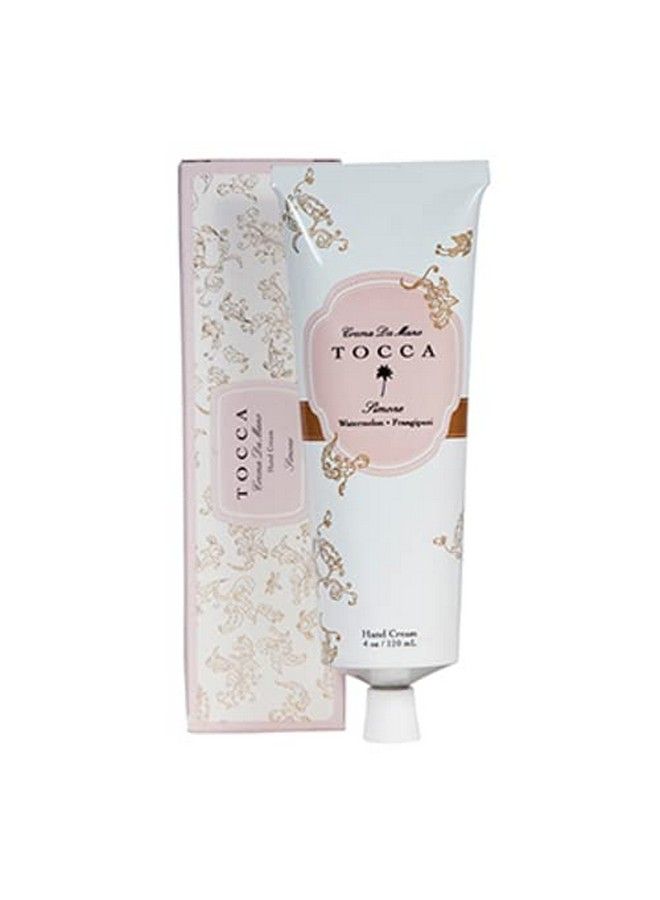 Crema De Mano Luxe Simone: Ylang Ylang Watermelon Frangipani Moisturizing Quick Absorbing Hand Cream 4 Oz ; 120 Ml