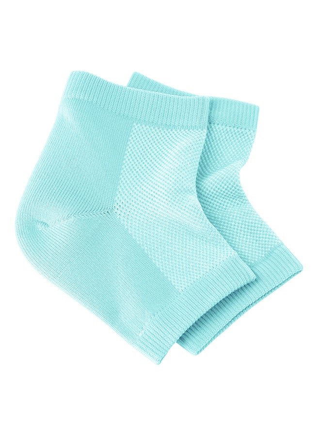 Natracure Vented Moisturizing Gel Heel Sleeves (608-M Cat) Aqua