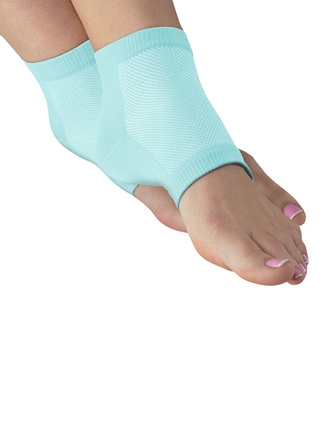 Natracure Vented Moisturizing Gel Heel Sleeves (608-M Cat) Aqua