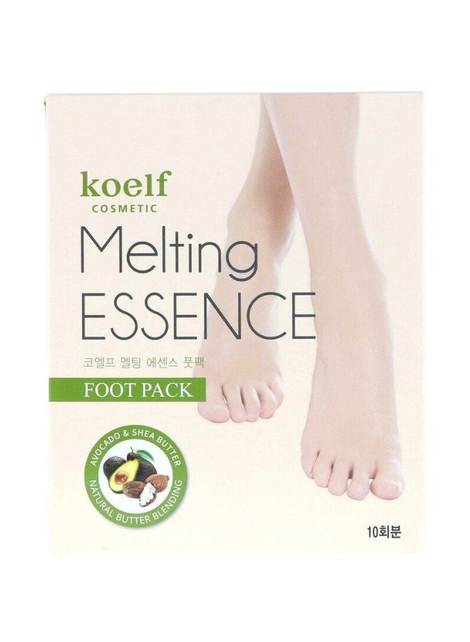 Pair Of 10 Melting Essence Foot Pack