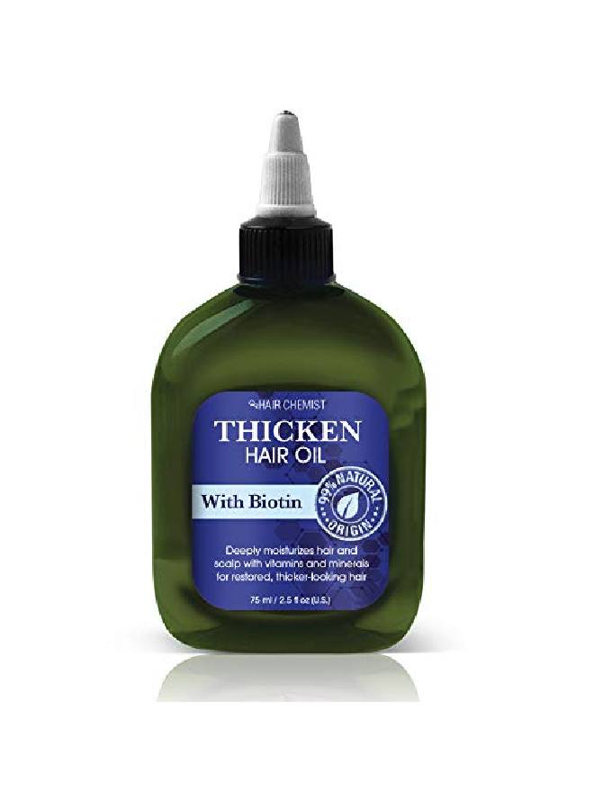 Solutions Thicken Hair Oil With Biotin 2.5 Oz