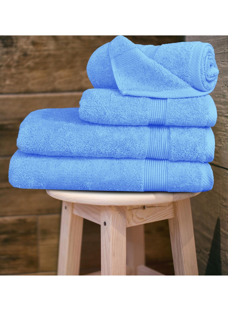 Banotex bath towels set (Luxe) 3 towels, sizes 50X100 cm 300 g + 70X140 cm 600 g + 90X150 cm 810 g 100% Egyptian cotton product, high-quality and absorbent combed cotton, suitable for all uses