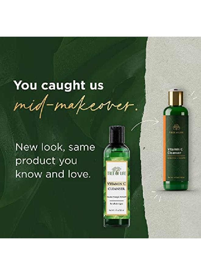 Tree Of Life Vitamin C Brightening Duo Facial Toner For Minimizing Pores & Facial Cleanser For Gentle Deep Cleaning With Organic Aloe Clean Dermatologisttested Skin Care 2 X 4 Fl Oz