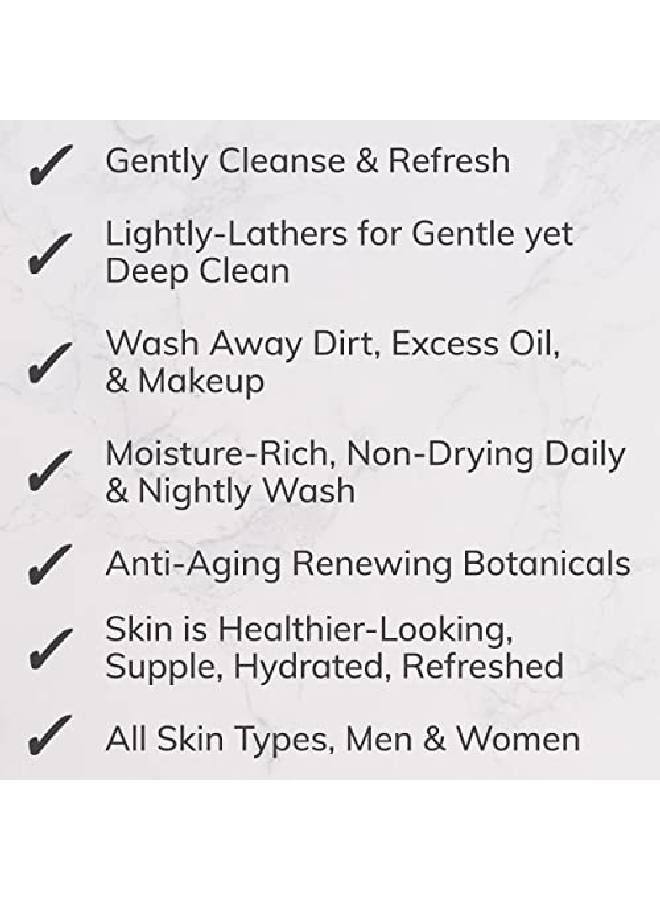 Hydrating Natural Face Wash Freshmade With Natural & Organic Ingredients Lightly Foaming Antiaging Facial Cleanser Gentle Nondrying Deep Clean Reveal Healthierlooking Supple Refreshed Skin