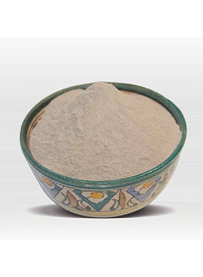 Moroccan Ghassoul Clay Mask (Delicate Lavender Scent) Organic Natural Facial Mask And Skin Care Treatment Antiaging Mud Mask Heals Dry & Oily Skin Acne Eczema & Psoriasis 8 Oz