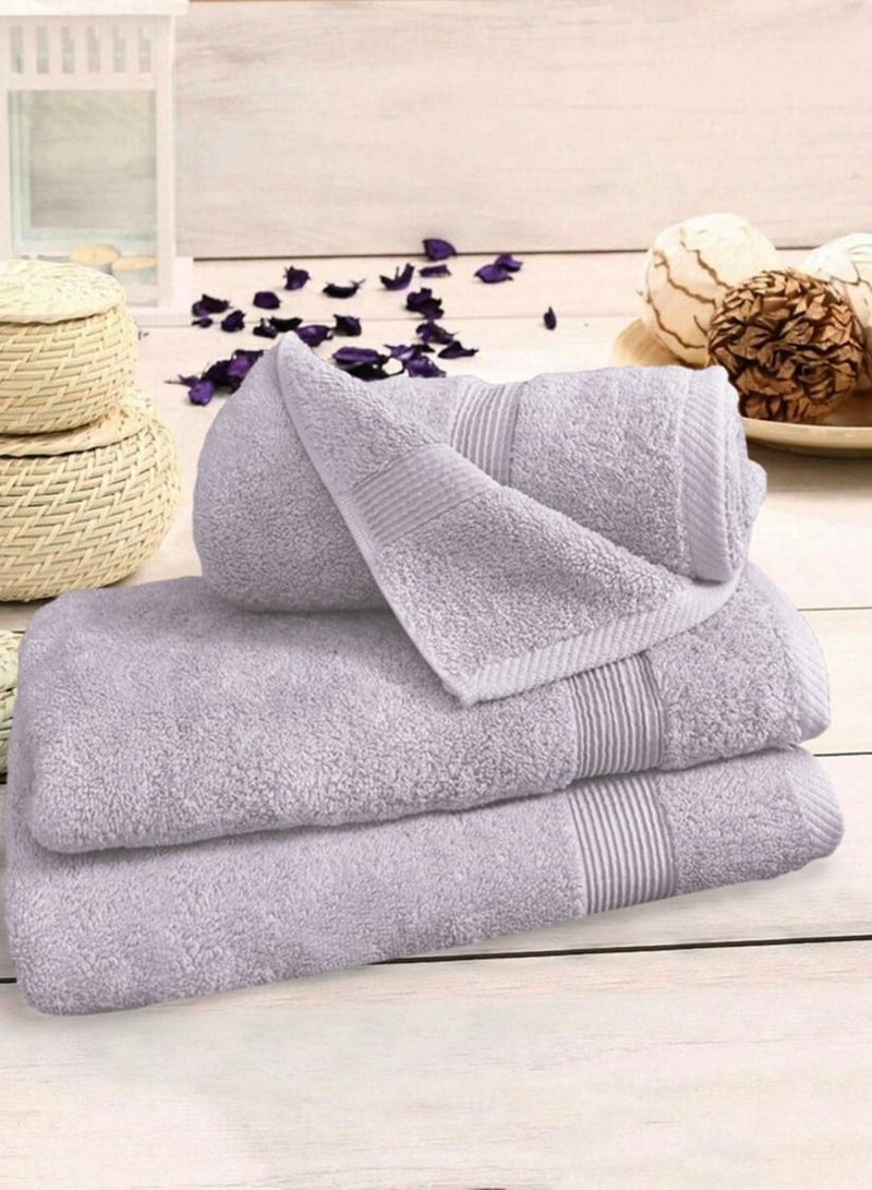 Banotex bath towels set (Luxe) 3 towels, sizes 50X100 cm 300 gr + 70X140 cm 600 gr + 90X150 cm 810 gr 100% Egyptian cotton product, high-quality and absorbent combed cotton, suitable for all uses