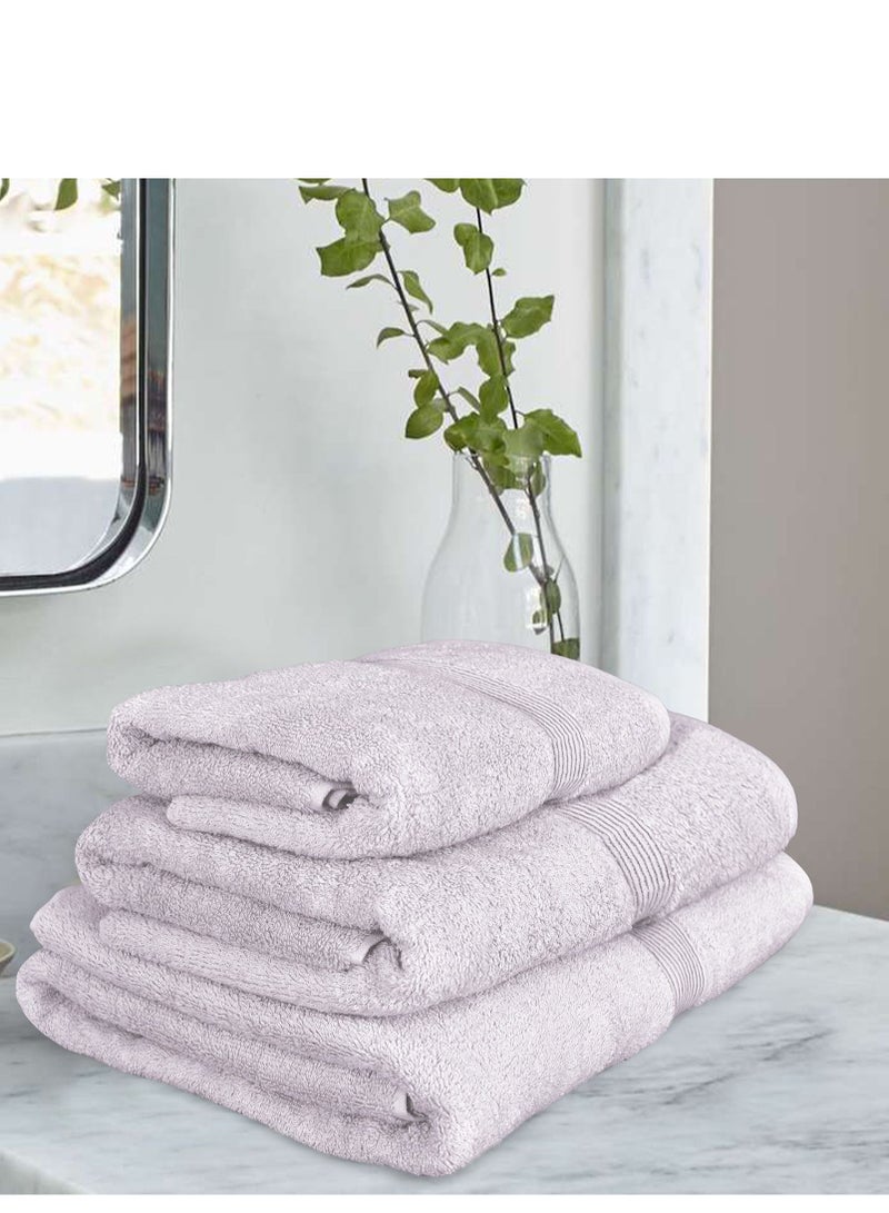 Banotex bath towels set (Luxe) 3 towels, sizes 50X100 cm 300 gr + 70X140 cm 600 gr + 90X150 cm 810 gr 100% Egyptian cotton product, high-quality and absorbent combed cotton, suitable for all uses