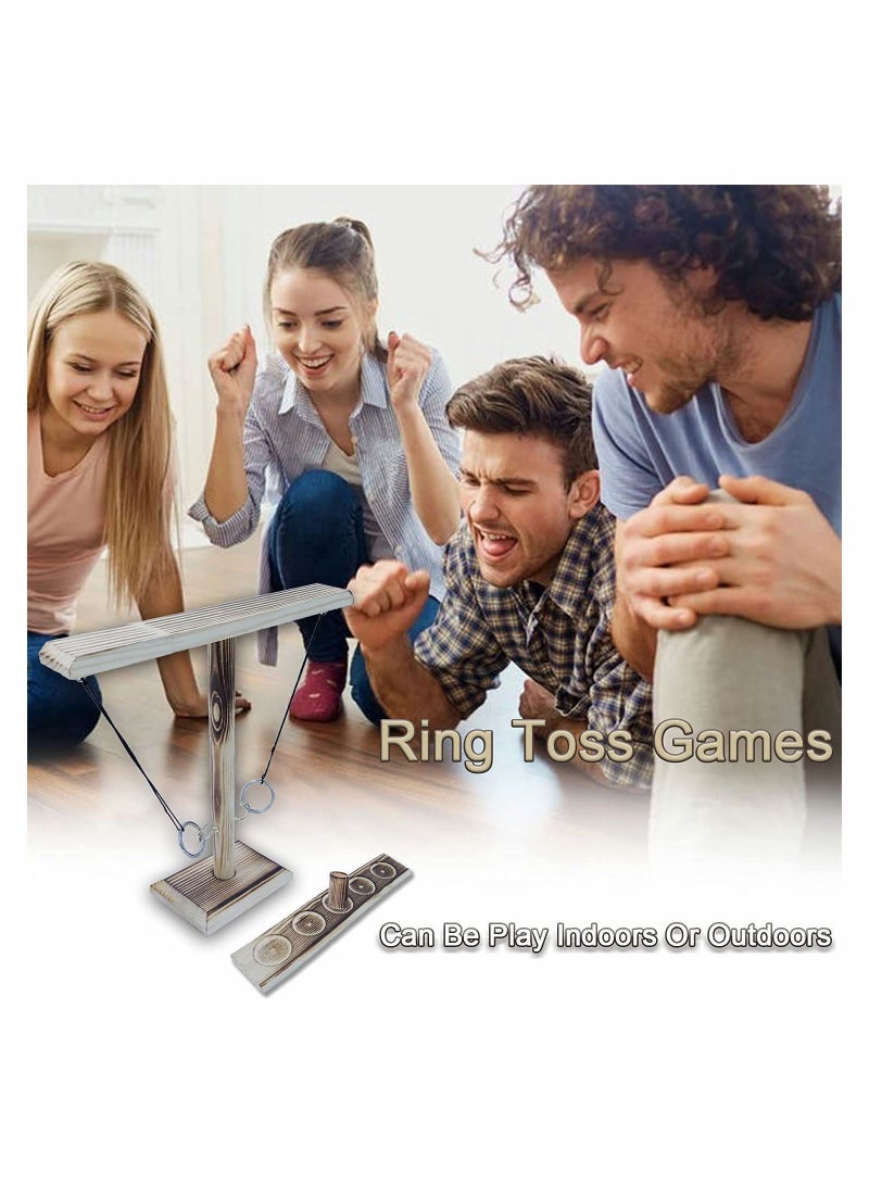 Ring Toss Games Hook and for Kids Adults Indoor Outdoor Party Fast-Paced Interactive Game