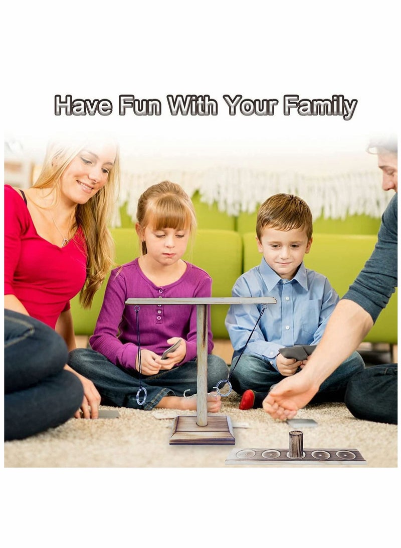 Ring Toss Games Hook and for Kids Adults Indoor Outdoor Party Fast-Paced Interactive Game