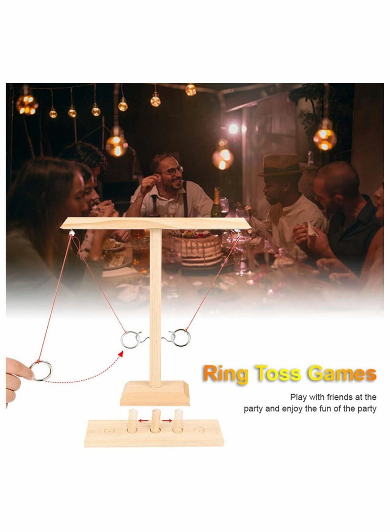 Ring Toss Games Hook and for Kids Adults Indoor Outdoor Party Fast-Paced Interactive Game