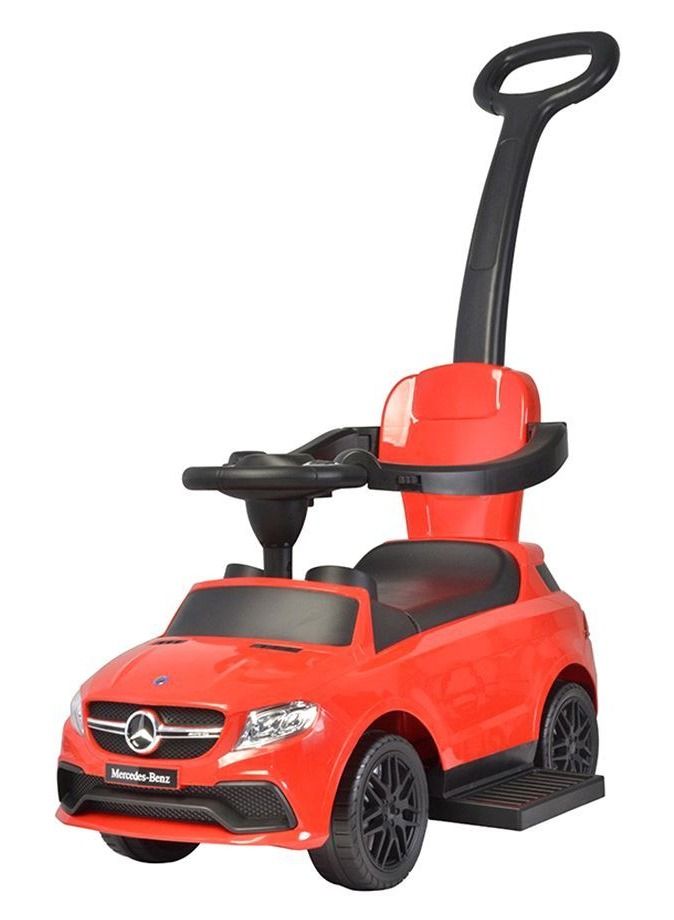 Mercedes-Benz Pushing Car Red