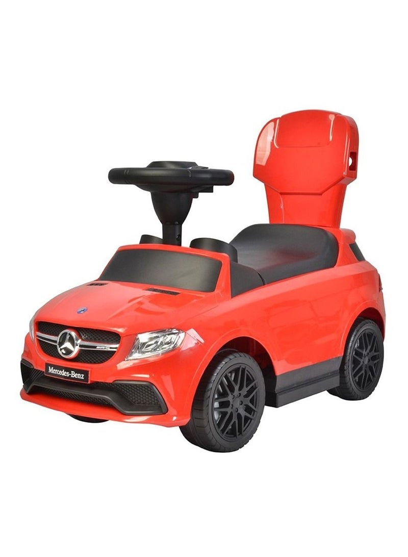 Mercedes-Benz Pushing Car Red