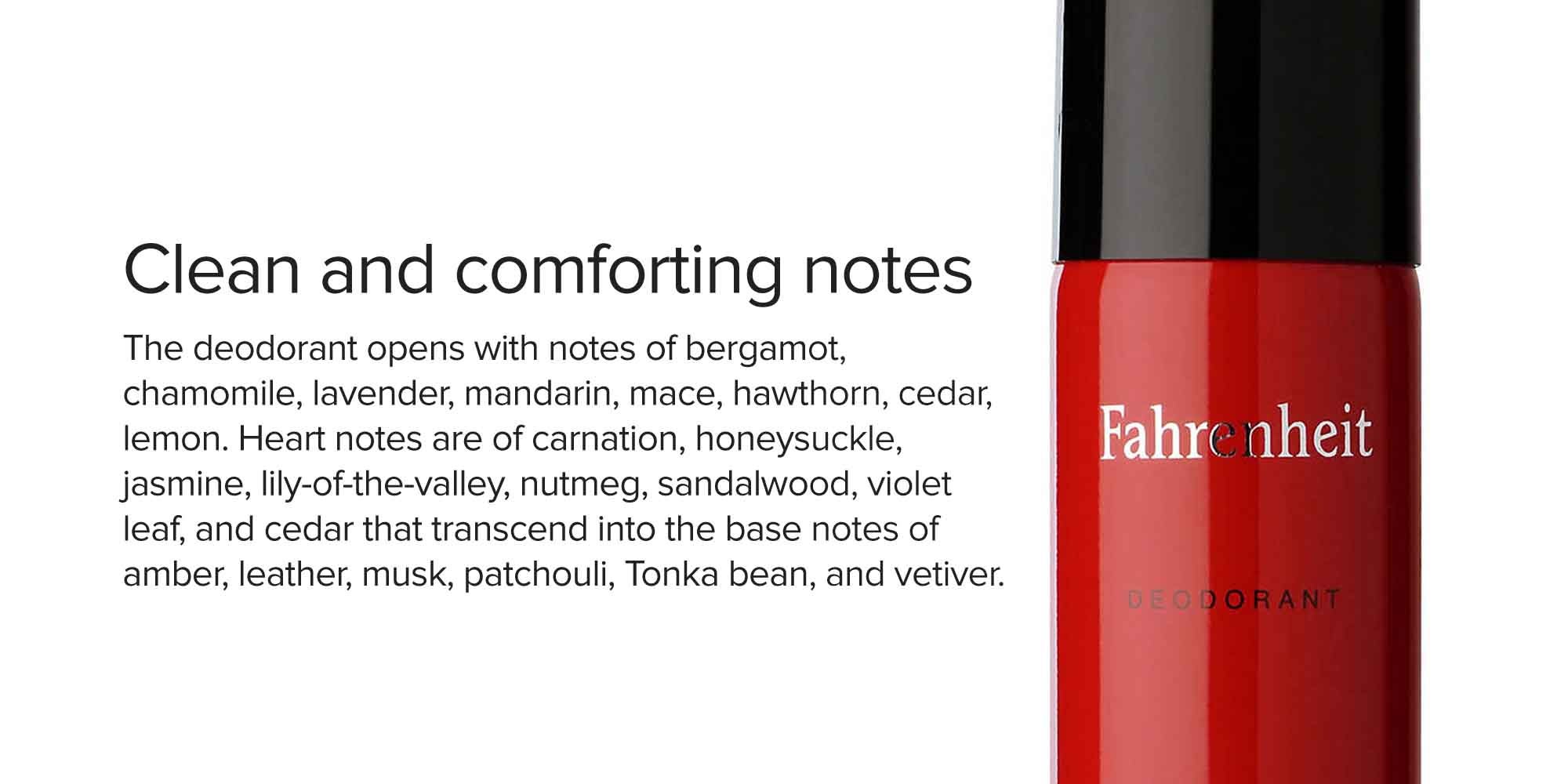 Fahrenheit Deodorant Spray Red/Black/White 150ml