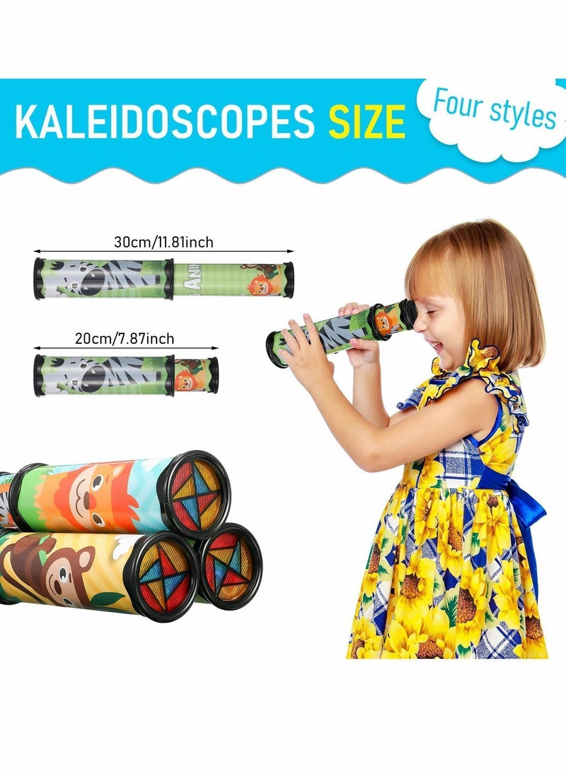 Kaleidoscope Educational Toys, the Inner Landscape of World Supports a Variety Patterns to Change Freely, Suitable for Children over 3 Years Old Party Supplies (4 Pieces)