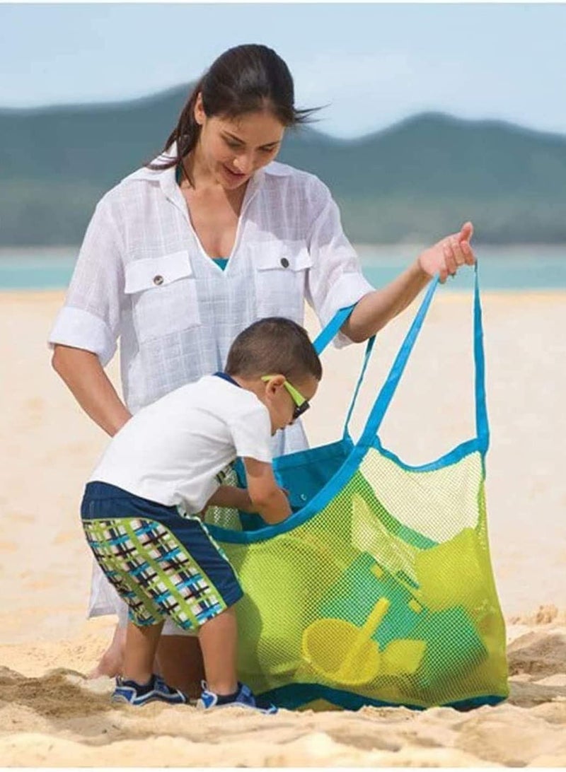 Mesh Extra Large Beach Bag Tote for Carrying Toys Grocery Shopping Picnic Vacation and Sand Net Kids