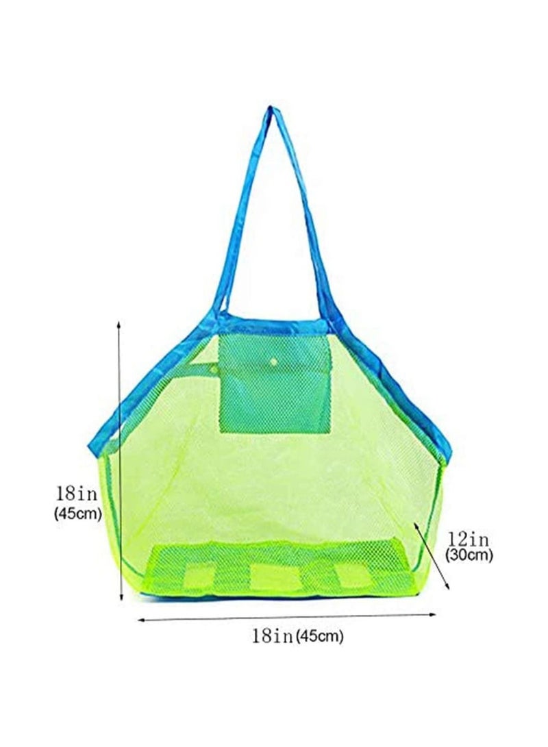 Mesh Extra Large Beach Bag Tote for Carrying Toys Grocery Shopping Picnic Vacation and Sand Net Kids