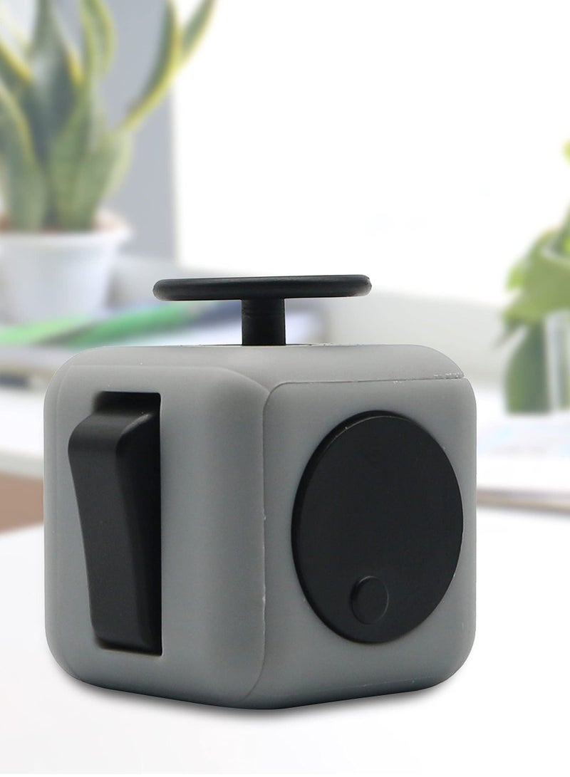 Fidget Cube Stress Anxiety Pressure Relieving Dice Great for Adults, Teens and Children Gift Idea Relaxing Reliever Soft Material