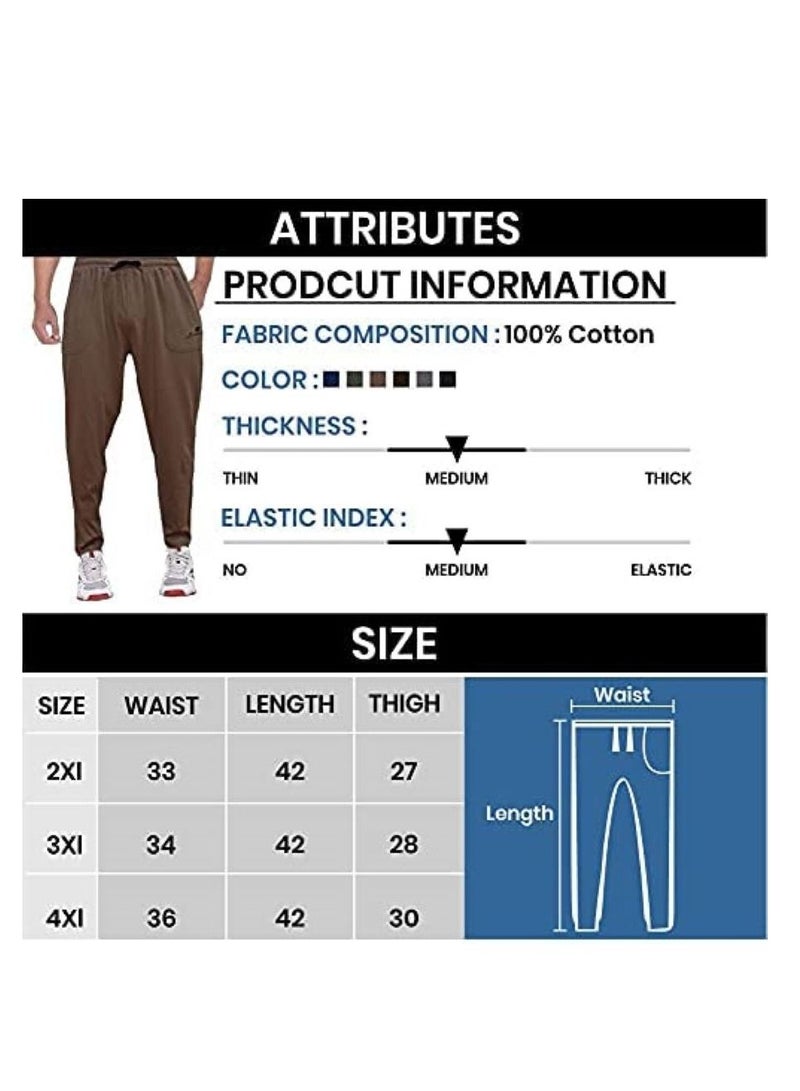 Eviking Men's Plus Size Track Pants Jogger & Comfort wear