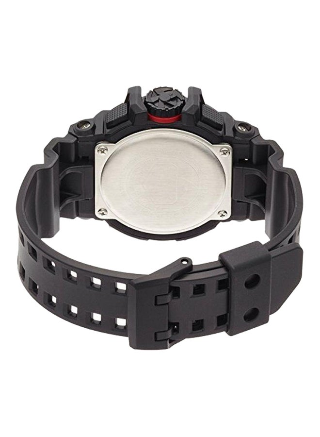 Men's Water Resistant Rubber Analog/Digital Quartz Watch GA-400-1BDR
