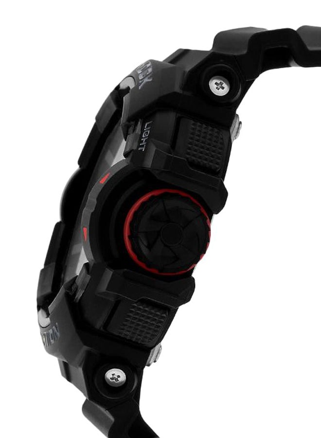 Men's Water Resistant Rubber Analog/Digital Quartz Watch GA-400-1BDR