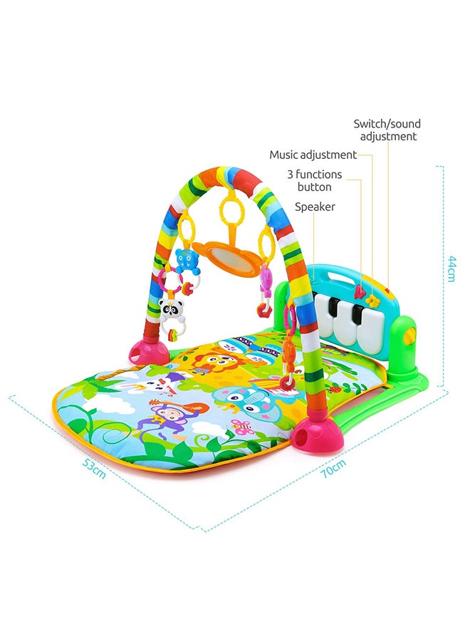 Piano Fitness Mat With Music, Light And Hanging Toys Beautiful In High Quality 70x53x44cm