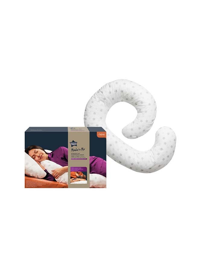 Pack Of 1 Made For Me Pregnancy And Breastfeeding Pillow Support, White