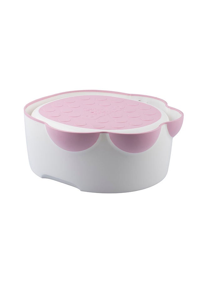Baby Potty Trainer With Detachable Toilet Seat And Step Stool, Cradle Pink