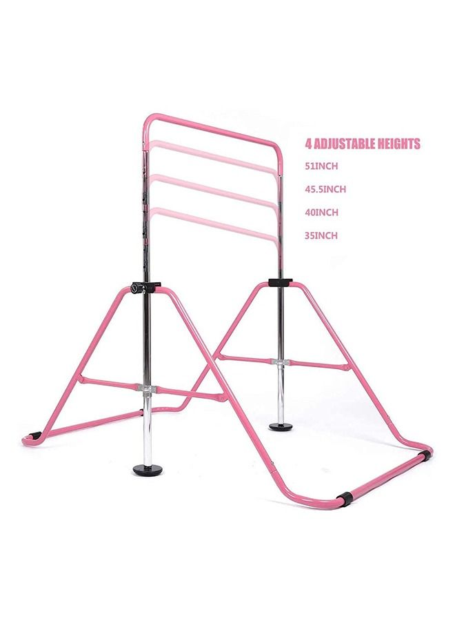 Gymnastics Bar Kids Expandable Gymnastic Bars Equipment, Pink