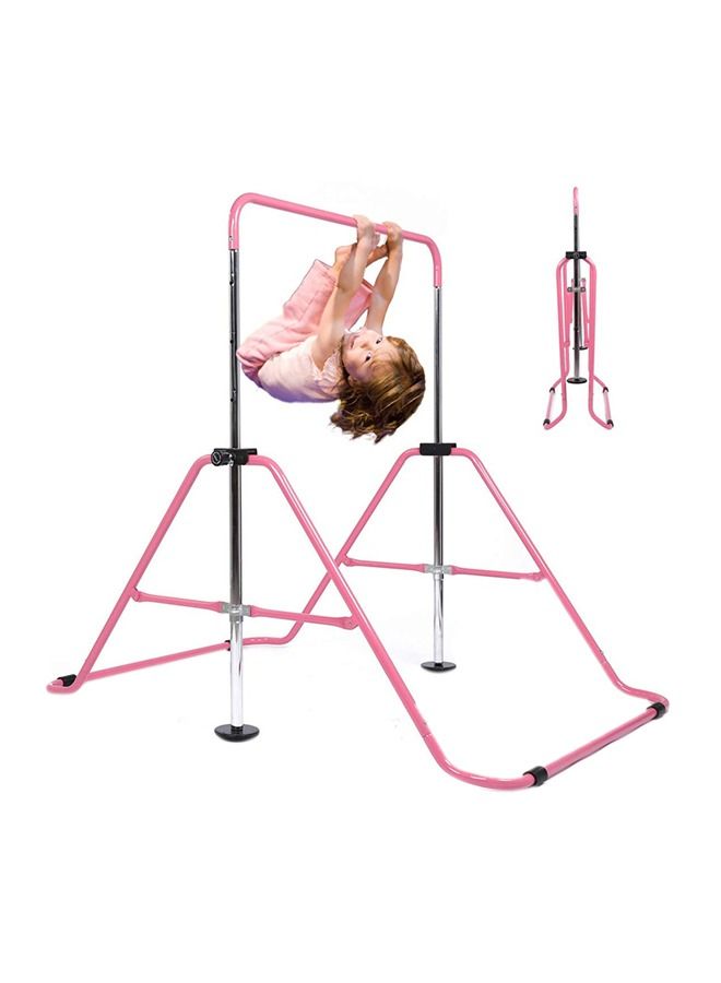 Gymnastics Bar Kids Expandable Gymnastic Bars Equipment, Pink