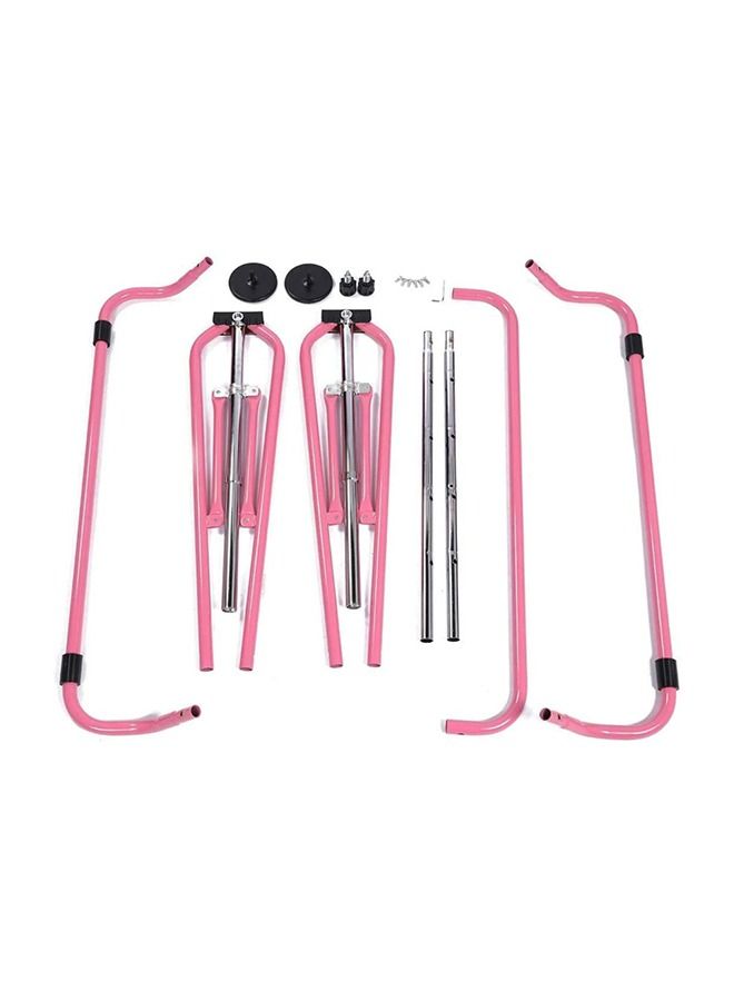 Gymnastics Bar Kids Expandable Gymnastic Bars Equipment, Pink