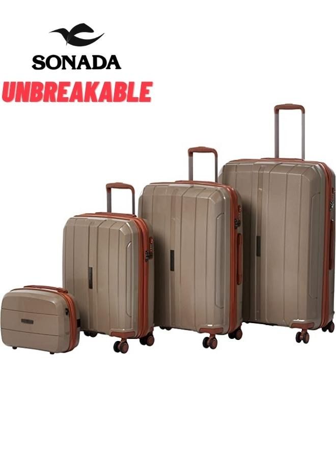 Luggage set of 4 Unbreakable With TSA Lock