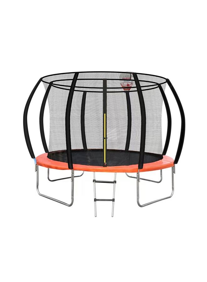 10ft Big Garden Round Outdoor Trampoline With Enclosure Safety Net