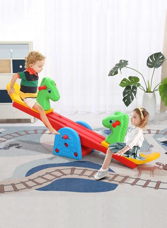 High Quality Kids Indoor Playground Equipment Cute Animal Baby Plastic Rocker Outdoor Toy Seesaw