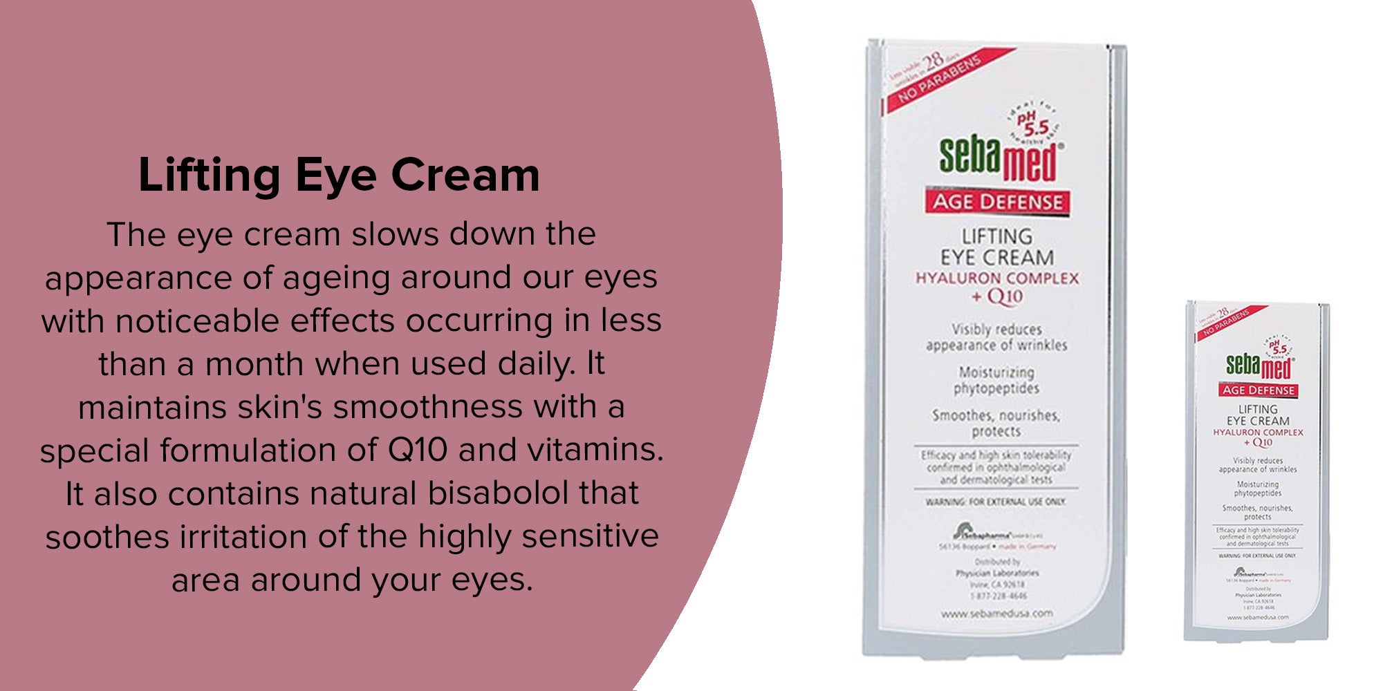 Q10 Age Defense Complete Set - Face Cream, Lifting Eye Cream, Firming Body Lotion - No Parabens White/Pink/Green Lifting Eye Cream 15 ml, Q10 Protection Cream 50 gram, Q10 Firming Body Lotion 200ml