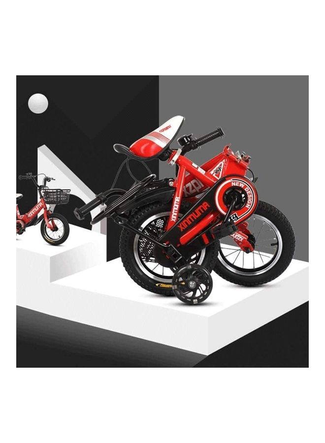 Bike With Hand Brake And Basket Red 12inch