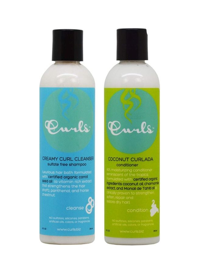 Creamy Curl Cleanser Shampoo And Coconut Curlada Conditioner Set