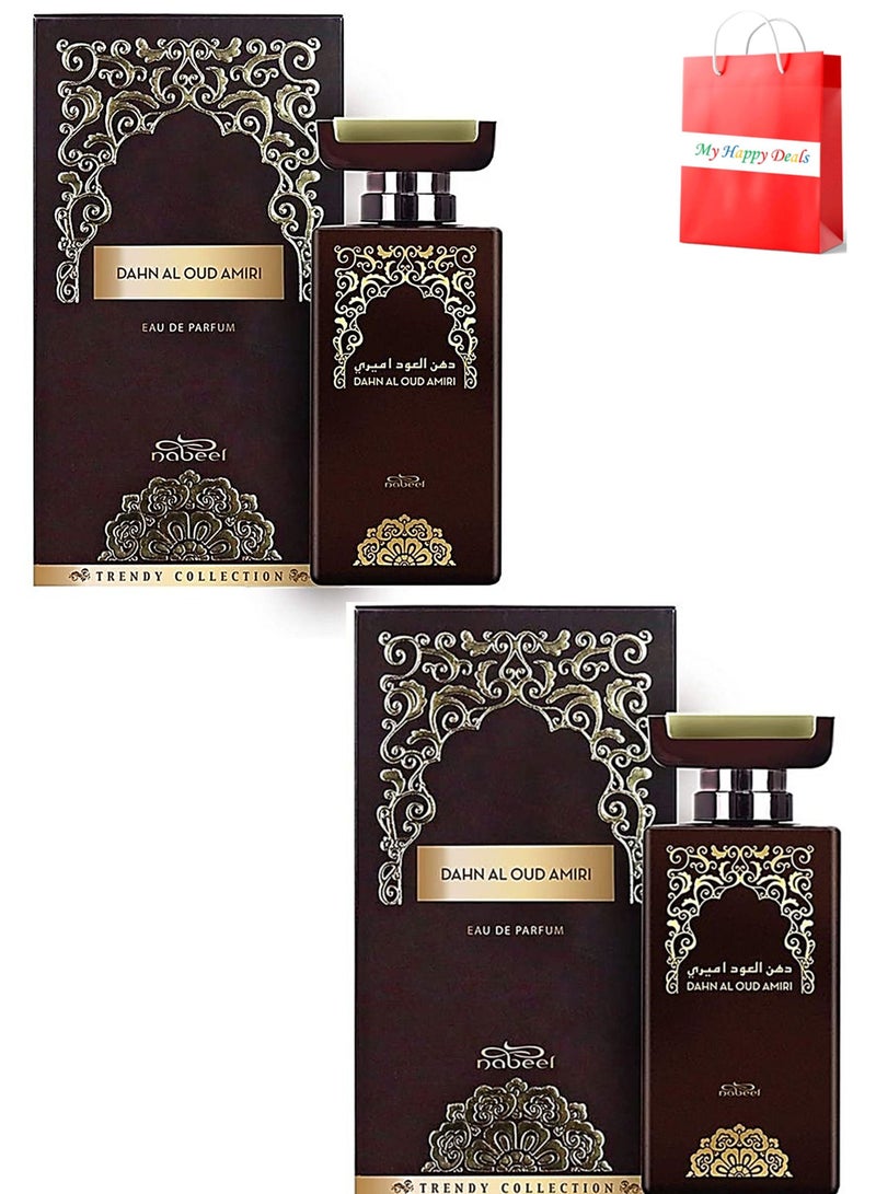 2 Pieces Set Nabeel Dahn Al Oud Amiri Eau De Parfum 100 ML