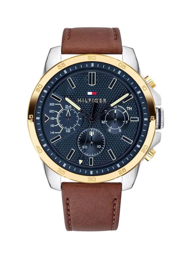 Men's Leather Chronograph Watch 1791561