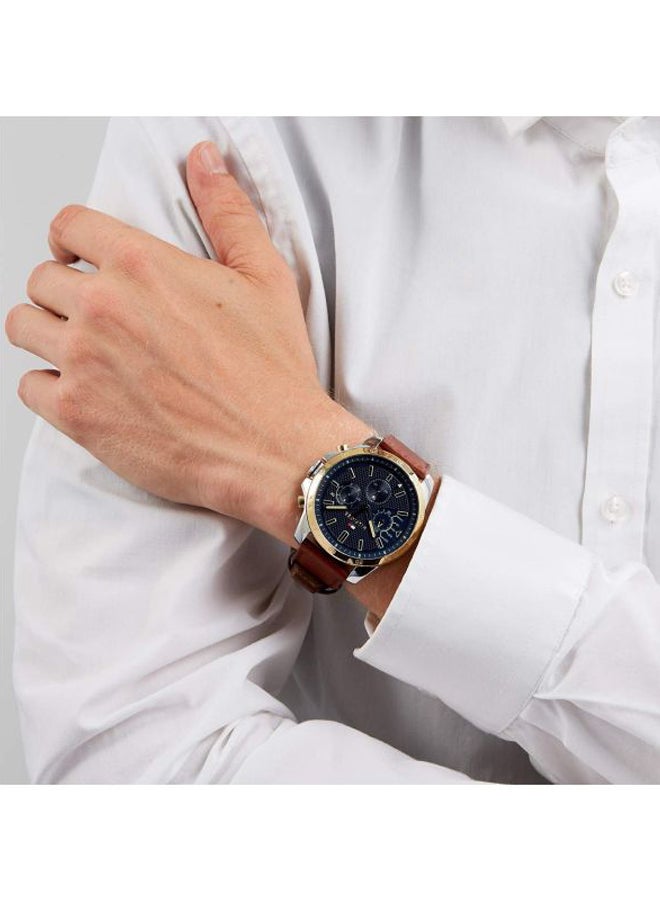 Men's Leather Chronograph Watch 1791561