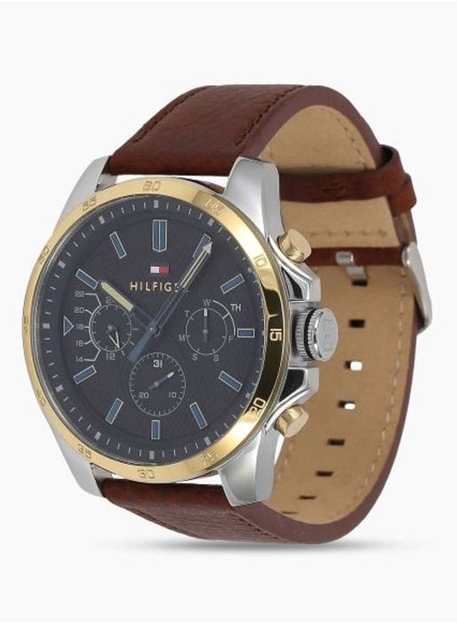 Men's Leather Chronograph Watch 1791561