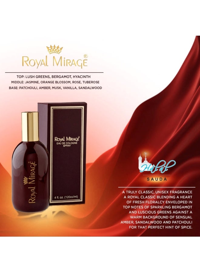 Pack Of 2 Royal Mirage EDC 120ml